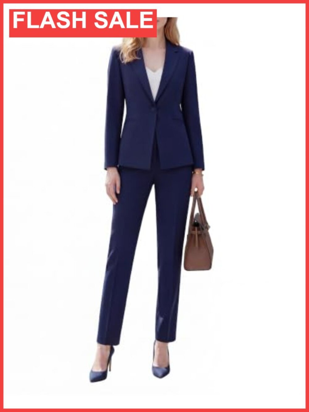 2 Piece Business Pantsuit Set Wrinkle Free